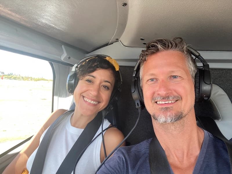 Danny Johnson with Adriana Hawaii Helicopter Ride