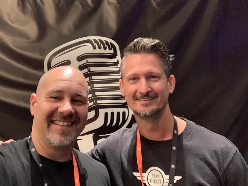 Danny Johnson with Don Costa from the Flip Talk Podcast